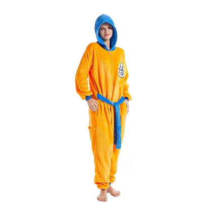 Son Goku Flannel Nightgown Bathrobe - Fall asleep in a comfortable nightgown