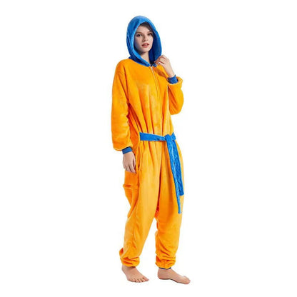 Son Goku Flannel Nightgown Bathrobe - Fall asleep in a comfortable nightgown