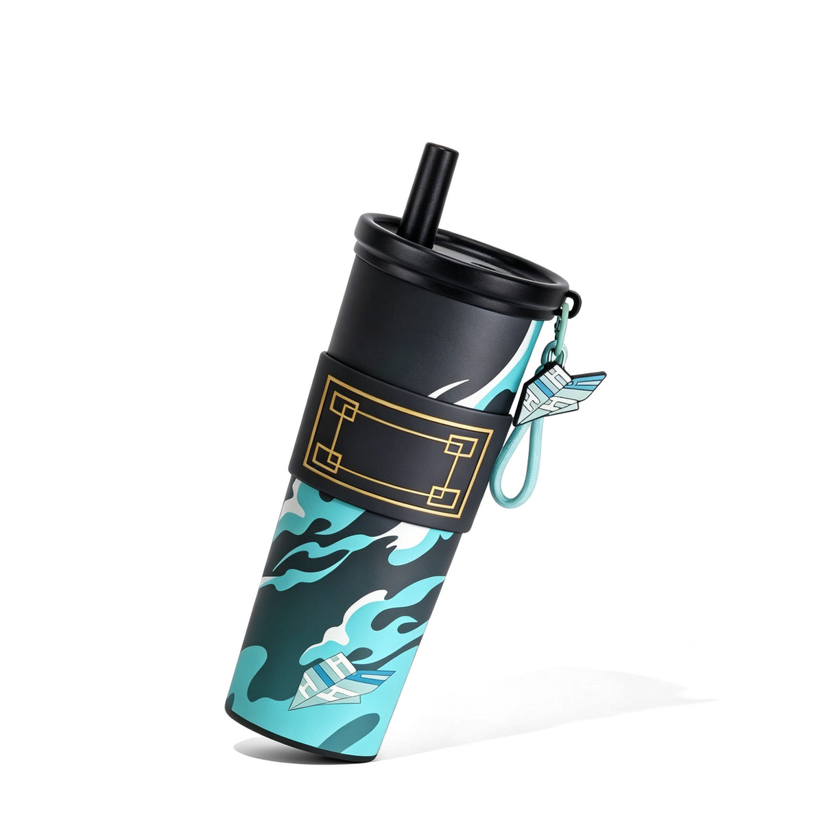 Demon Slayer Tanjiro Nezuko Zenitsu Giyuu 710ml 316 Stainless Steel Tumbler With Pop‑Up Straw & Detachable Charm, Leak Proof Vacuum Insulated Travel Coffee Cup For Hot Cold Drinks, Anime Fan Collection Gift