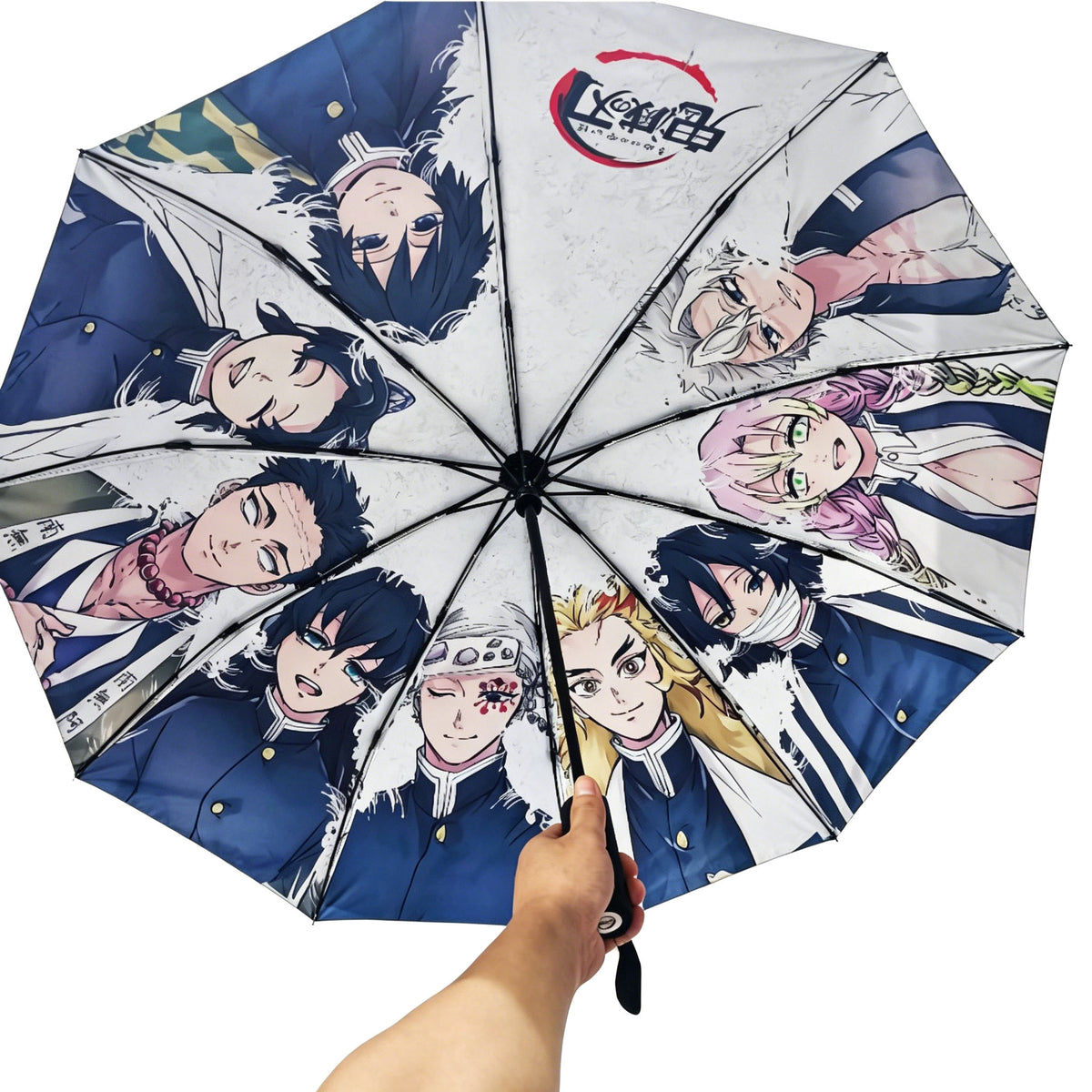 Demon Slayer Hashira Characters Automatic Folding Umbrella Windproof Rain Sun Protection Portable Compact Anime Umbrella For Fans Multiple Styles Available