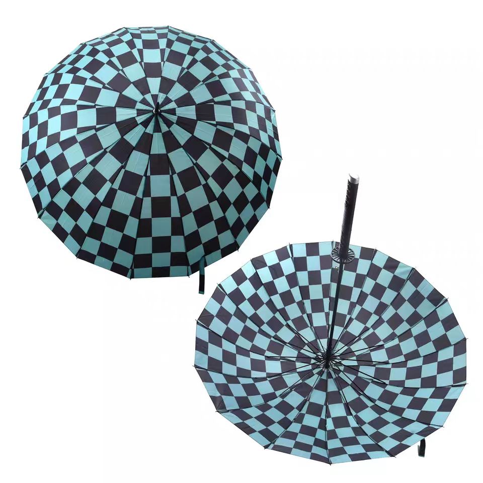 Demon Slayer Tanjiro Zenitsu Rengoku Shinobu Giyuu Anime Katana Umbrella, Samurai Sword Handle Long Rain Umbrella, Windproof Sun Protection Cosplay Umbrella For Fans