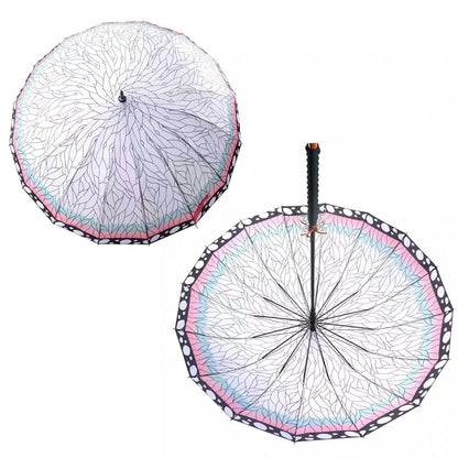 Demon Slayer Tanjiro Zenitsu Rengoku Shinobu Giyuu Anime Katana Umbrella, Samurai Sword Handle Long Rain Umbrella, Windproof Sun Protection Cosplay Umbrella For Fans