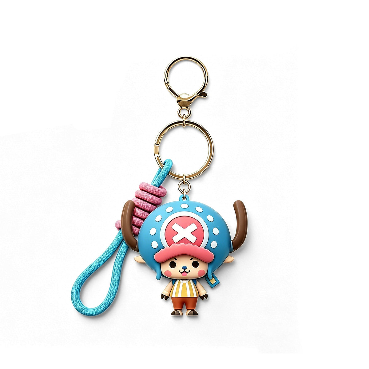 One Piece Tony Tony Chopper 720ml Insulated Tumbler, Anime Stainless Steel Iced Coffee Cup with Keychain
