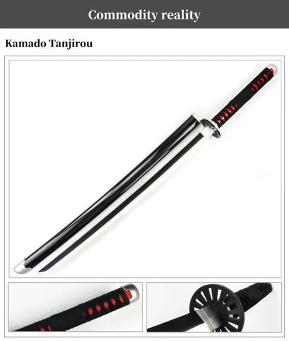 Demon Slayer Tanjiro Zenitsu Rengoku Kokushibo Sanemi Mitsuri LED Light‑Up Nichirin Sword Bamboo Blade Cosplay Prop With Scabbard Halloween Costume Accessory