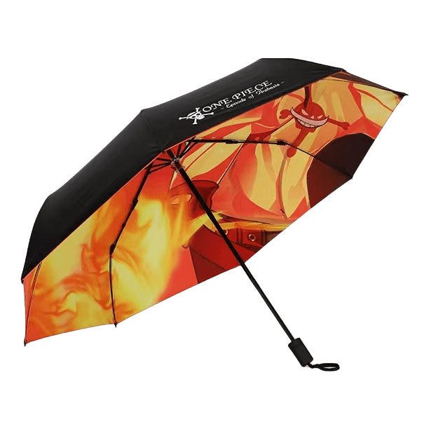 One Piece Monkey D. Luffy Roronoa Zoro Portgas D. Ace Folding Umbrella, 4 Styles Available Windproof Fiberglass Ribs Waterproof Compact Auto Open Close Travel Umbrella For Anime Fans