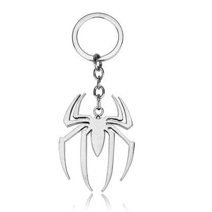 Marvel The Avengers Spider-Man Iron Man Captain America Black Panther Deadpool Thanos Venom Braided Leather Keychain Metal Pendant Carabiner Clip Key Ring Wrist Lanyard Anime Superhero Cosplay Gift For Fans Multiple Styles