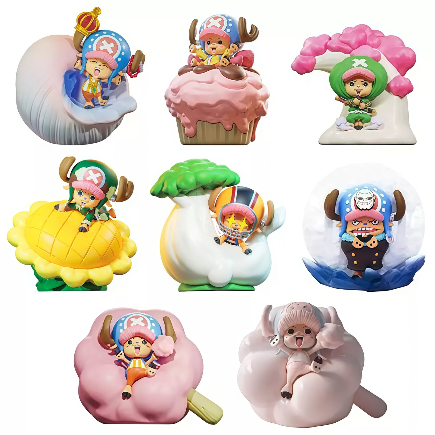 One Piece Tony Tony Chopper Blind Box Night Light Cute Anime Figure Bedside Lamp Collectible Statue Decorative LED Nightlight Surprise Toy Gift For Anime Fans