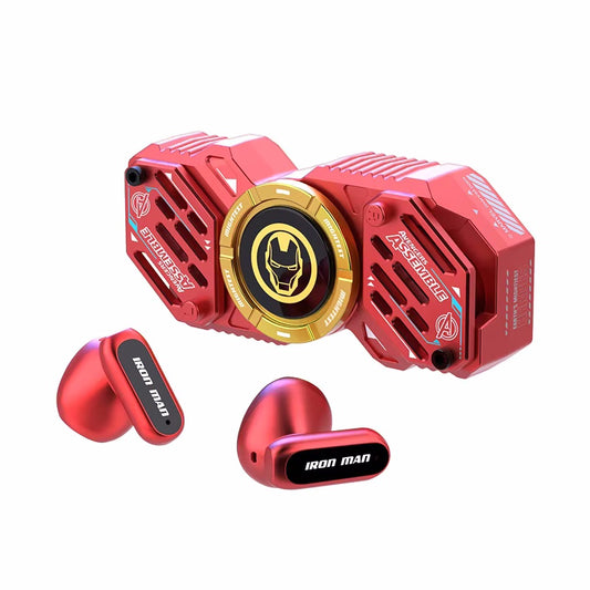 Marvel Avengers Iron Man Black Panther Captain America All‑Styles Fidget Spinner Wireless Bluetooth Earbuds, Stress Relief Mecha TWS Earphones HIFI Sound Auto Connect For Gaming & Daily Use