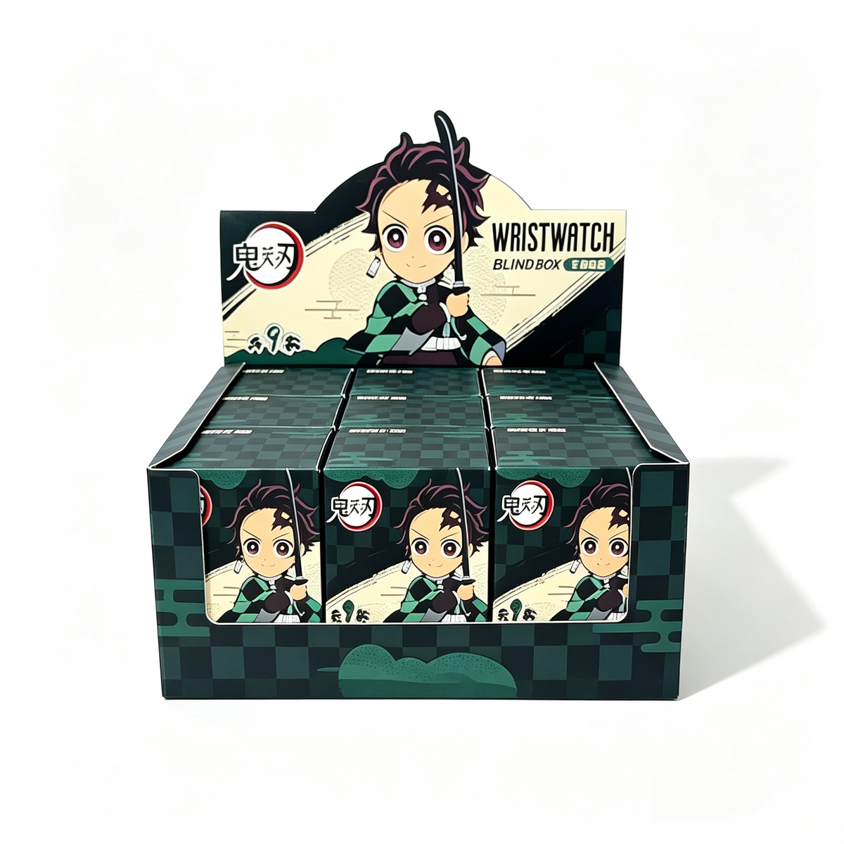 Demon Slayer Wrist Watch Blind Box, Anime Character Quartz Watch Collectible Mystery Box Gift for Anime Fans