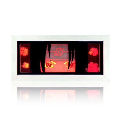 Sasuke/Kakashi/Obito/Itachi 3D Paper Sculpture Night Light - Light up the world of anime!