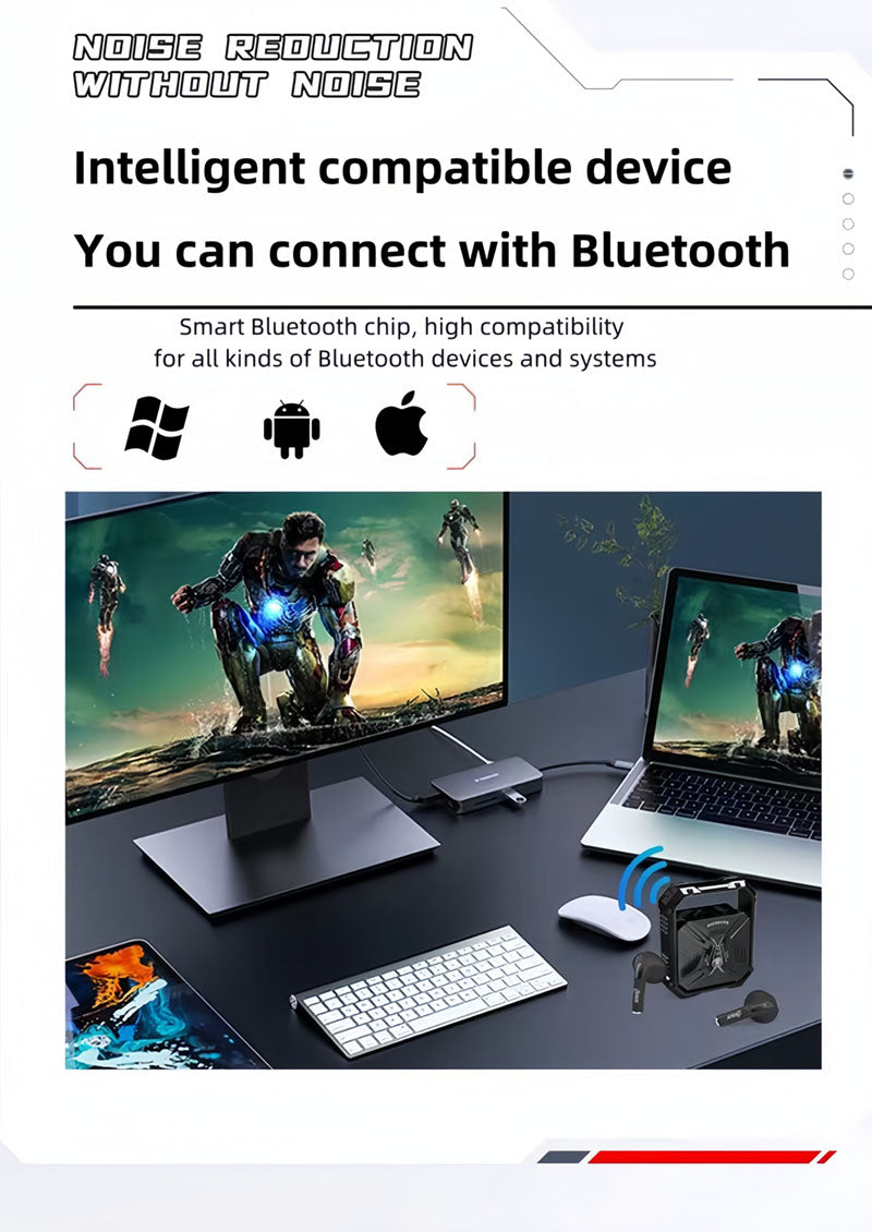 Marvel Avengers Iron Man TWS Wireless Bluetooth 5.3 Earbuds Rotatable Opening Charging Case 360° Surround Sound Semi‑in‑Ear Gaming Headphones Black White Variant For Sports Gaming Daily Use