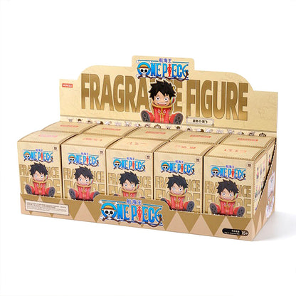 One Piece Monkey D. Luffy & Crew Surprise Blind Box Figure, Q Version Aroma Diffuser Figurine, PVC ABS Collectible Desktop Ornament, Anime Fan Collectible Gift For One Piece Lovers