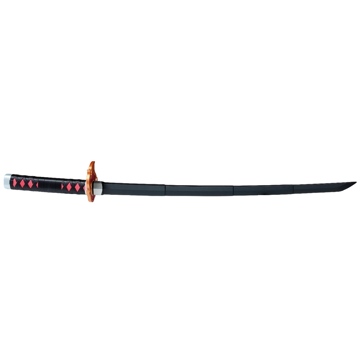 Demon Slayer Tanjiro Zenitsu Retractable Katana, Anime Cosplay Prop Sword