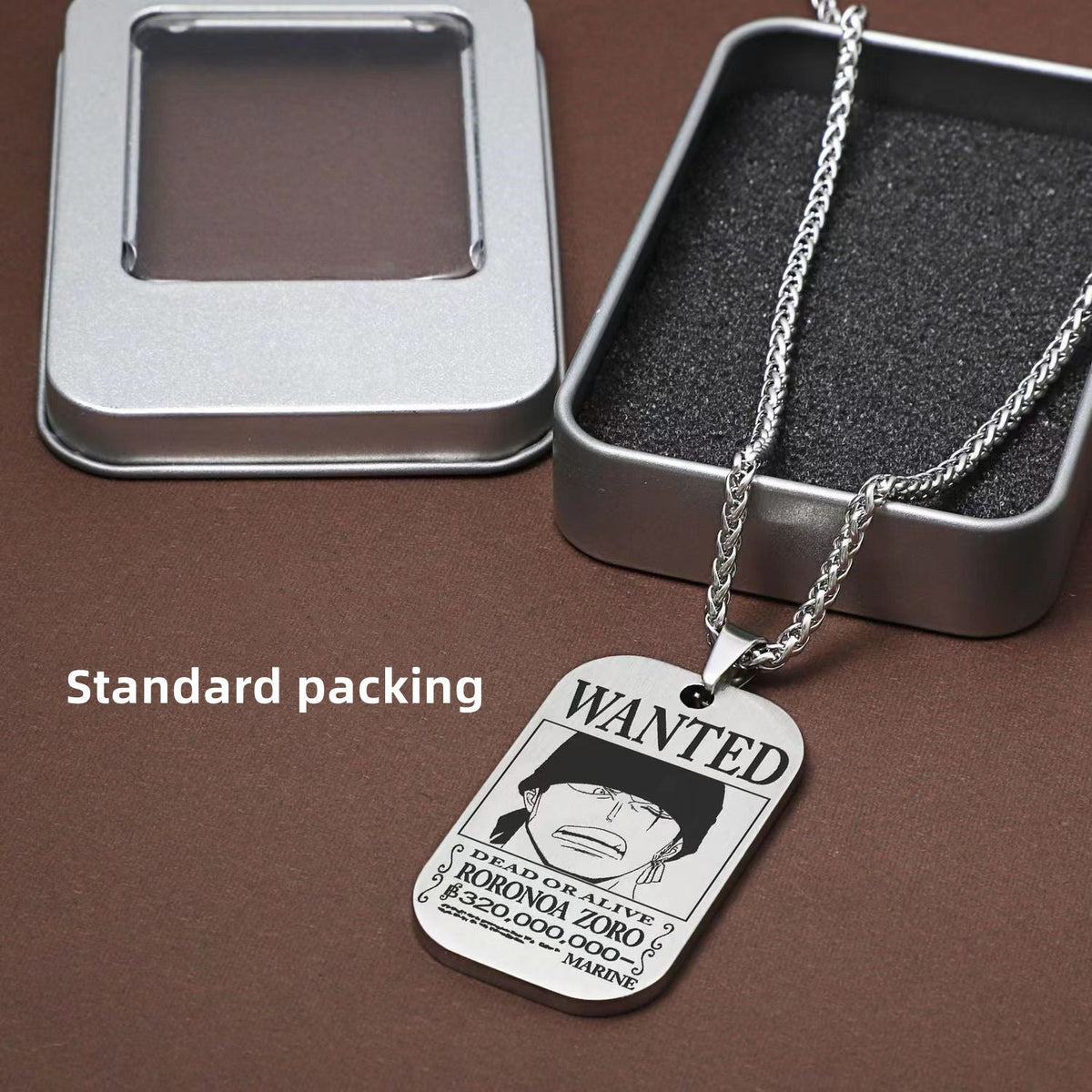 Luffy/Zoro/Nami/Sanji Titanium Character Bounty Necklace