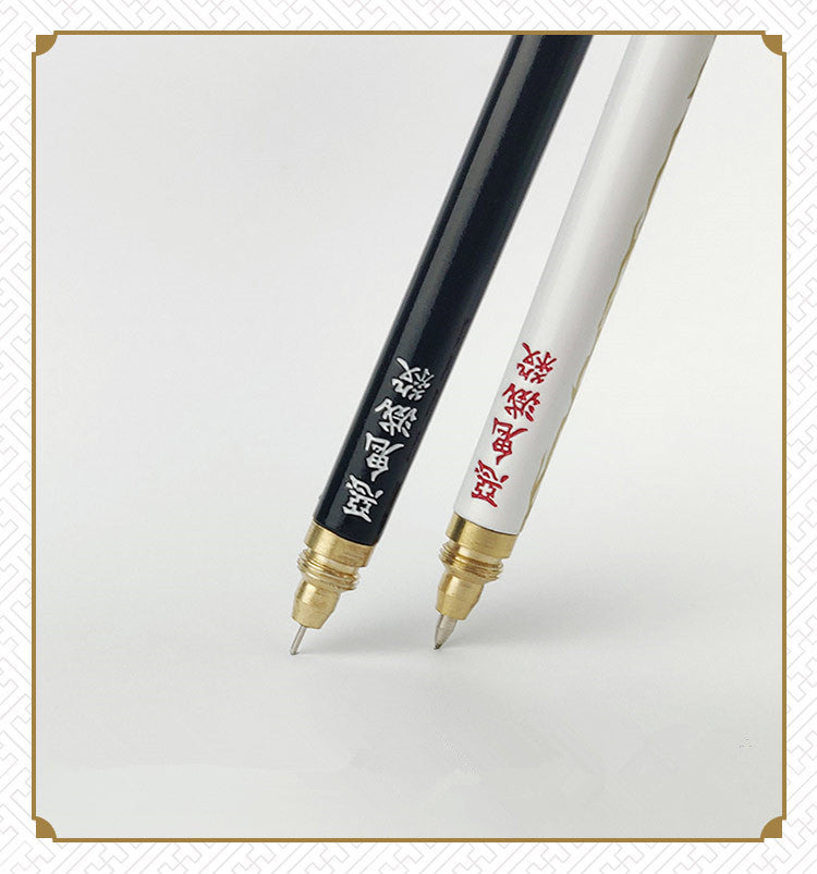 Demon Slayer Tanjiro Nezuko Zenitsu Inosuke Katana Pen, Anime Sword Shape Gel Pen With Display Stand, Refillable Writing Stationery Collectible Gift For Anime Fans
