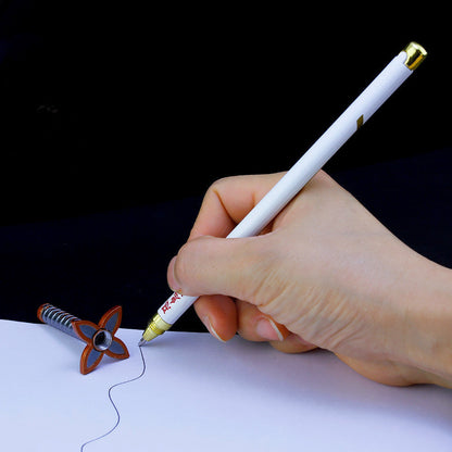 Demon Slayer Tanjiro Nezuko Zenitsu Inosuke Katana Pen, Anime Sword Shape Gel Pen With Display Stand, Refillable Writing Stationery Collectible Gift For Anime Fans