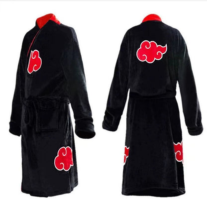 Fire shadow ninja Flannel Nightgown Bathrobe - Fall asleep in a comfortable nightgown