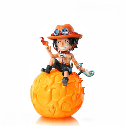 One Piece Luffy Ace Chopper Robin Devil Fruit Figure Night Light LED Desk Lamp Collectible Anime Figurine Bedroom Decor Gift For Anime Fans