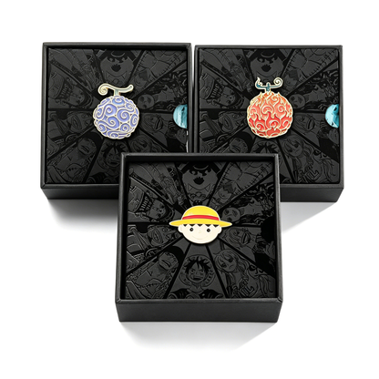 One Piece Monkey D Luffy Roronoa Zoro Portgas D Ace Trafalgar Law Gift Set Wanted Poster Keychain Devil Fruit Enamel Pin Brooch With Gift Box Anime Jewelry Present For Fans