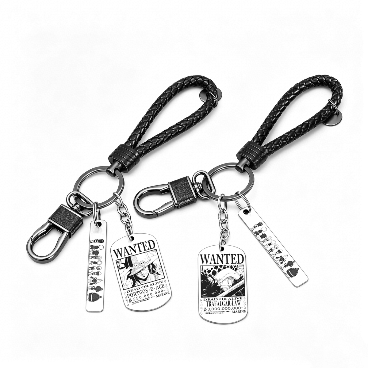 One Piece Monkey D Luffy Roronoa Zoro Portgas D Ace Trafalgar Law Gift Set Wanted Poster Keychain Devil Fruit Enamel Pin Brooch With Gift Box Anime Jewelry Present For Fans
