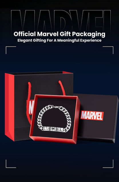 Marvel Spider‑Man Cuban Link Bracelet 304 Stainless Steel Superhero Engraved Chain Wristband Fashion Street Jewelry Gift For Men Boys