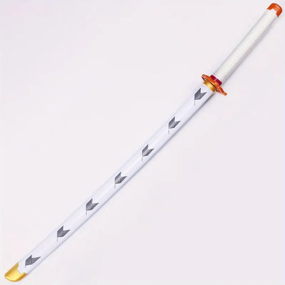 Demon Slayer Tanjiro Zenitsu Rengoku Mitsuri Bamboo Cosplay Sword Light Up Nichirin Blade Prop With Scabbard And Stand Anime Halloween Costume Accessory