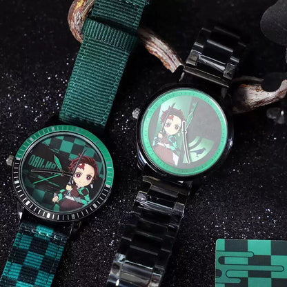 Demon Slayer Wrist Watch Blind Box, Anime Character Quartz Watch Collectible Mystery Box Gift for Anime Fans
