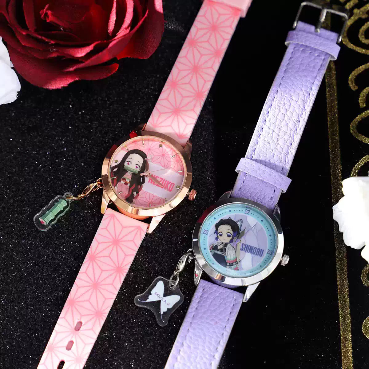 Demon Slayer Wrist Watch Blind Box, Anime Character Quartz Watch Collectible Mystery Box Gift for Anime Fans